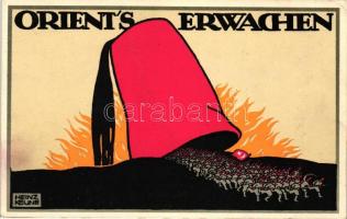 Orients erwachen / the Orient´s awaken, Künstler Kriegspostkarte No. 1. von J. C. König & Ebhardt s: Heinz Keune (EK)