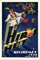 1936 Kecskemét, Hírös Hét, reklám / advertisement s: Imre Gábor (fa)