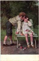 38 db RÉGI motívum lap, főként üdvözlőlapok, művész lapok és gyermek motívumú lapok, benne néhány li...