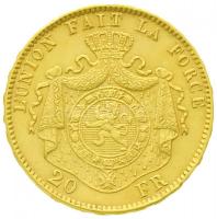Belgium 1877. 20Fr Au "II. Lipót" (6,45g/0.900) T:1-,2
Belgium 1877. 20 Francs Au "Le...