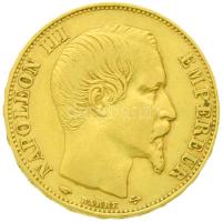 Franciaország/Második Császárság 1855A 20Fr Au "III. Napóleon" Párizs (6.4g/0.900) T:2- France/Second Empire 1855A 20 Francs Au "Napoleon III" Paris (6.4g/0.900) C:VF