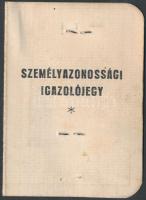 1945 Bp., Fényképes személyazonossági jegy a BHÉV által kiállított ideiglenes utazási igazolványhoz