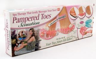 Pampered Toes Sensation lábujjmasszírozó készülék, újszerű állapotban, saját dobozában