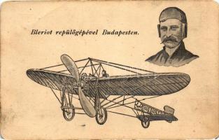 Bleriot repülőgépével Budapesten / aeroplane (EB)