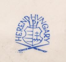 Herendi táncoló pár, fehér mázas, jelzett, hibátlan, m: 30 cm