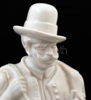 Herendi Bugaci csikós, fehér mázas, jelzett, hibátlan, m:33 cm