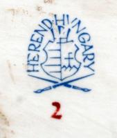 Herendi Bugaci csikós, fehér mázas, jelzett, hibátlan, m:33 cm