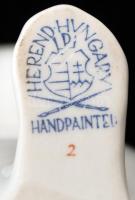 Herendi nyuszi, kézzel festett, jelzett, hibátlan, m:14,5 cm