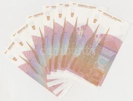 Horvátország 1991. 1D (7x) egy ugrással sorszámkövetők T:I,I-
Croatia 1991. 1 Dinara (7x) sequential...