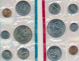 Amerikai Egyesült Államok 1977. 1c-1$ (6xklf) forgalmi sor szettben + 1977D 1c-1$ (6xklf) forgalmi s...