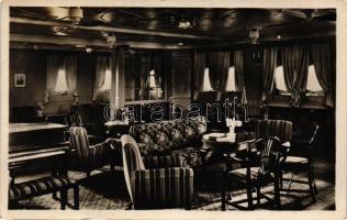 SS Dresden, Gesellschaftshalle, Kajütenklasse / steamship interior, Society hall, cabin class