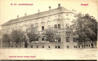 Szeged, Magyar Királyi csendőrlaktanya, Grünwald Herman kiadása