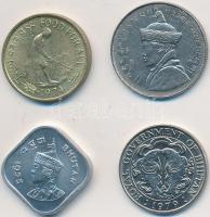 Bhután 1950. 1/2R Ni + 1974. 20c Al-Br + 1975. 5c Al + 1979. 25c acél T:2,2-
Bhutan 1950. 1/2 Rupee ...