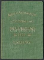 1941 A Magyar Királyi Államvasutak 2. osztályára kiállított kedvezményes árú éves bérletjegy fényképpel