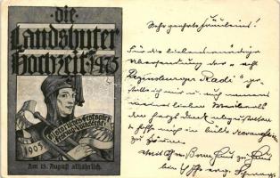 1905 Die Landschuter Hochzeit 1475, historisches Festspiel, Festzug Volksfest / Landshut Wedding historical festival advertisement (EK)