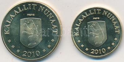 Grönland 2010. 10K + 20K "Próba" fantáziaveretek T:1-,2
Greenland 2010. 10 Kroner + 20 Kro...