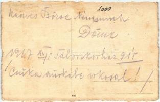 Hungarian Red Cross nurse, Shepherd's axe, photo