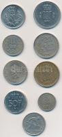 Luxemburg 1924-1988. 5c-50Fr (9xklf) fémpénz T:vegyes Luxembourg 1924-1988. 5 Centimes - 50 Francs (9xdiff) metal coins C:mixed