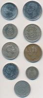 Luxemburg 1924-1988. 5c-50Fr (9xklf) fémpénz T:vegyes
Luxembourg 1924-1988. 5 Centimes - 50 Francs (...