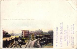 New York, Elevated R.R. Chatham Square (EB)