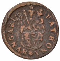 1705KB Rézpoltúra "II. Rákóczi Ferenc" (2,02g) T:3 Hungary 1705KB Poltura "Francis II Rákóczi" Kremnitz (2,02g) C:F