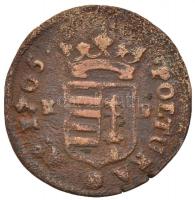 1705KB Rézpoltúra "II. Rákóczi Ferenc" (2,02g) T:3
Hungary 1705KB Poltura "Francis II...