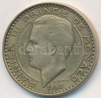 Monaco 1950. 10Fr Al-Br "III. Rainier" T:2 Monaco 1950. 10 Francs Al-Br "Rainier III" C:XF