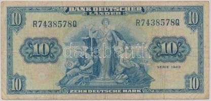 NSZK 1949. 10M T:III
FRG 1949. 10 Mark C:F