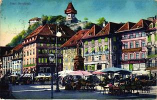 3 db RÉGI osztrák városképes lap; Graz, Innsbruck, Vienna / 3 old Austrian town-view postcards; Graz...