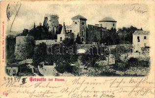 1899 Fiume, Trsat, Tersatto; castle (EK)