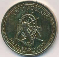 Pitcairn-szigetek 2009. 2$ Al-sárgaréz "H.M.A.V. Bounty hajó kormánykereke" T:2
Pitcairn I...