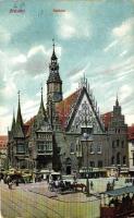 Wroclaw, Breslau; Rathaus / town hall (fa)