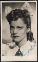 cca 1930 Kelemen Éva dedikált színészfotólap