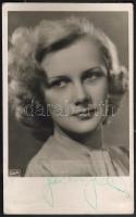 cca 1940 Gall Bea dedikált színészfotólap