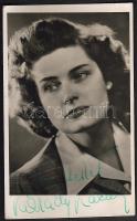 cca 1940 Karády Katalin dedikált színészfotólap