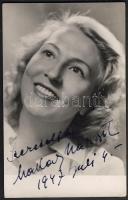 1947 Makay Margit dedikált színészfotólap