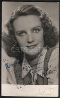 1947 Tolnay Klári dedikált színészfotólap