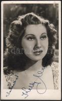 1947 Kelly Anna dedikált színészfotólap