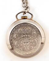 Lobos svájci zsebóra, nem működik, d:3 cm, fém lánccal