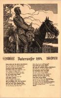 Vaterunser 1914 Verlag R. Tscherpel / cavalryman