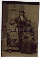 cca. 1870 ferrotípia 6x9 cm