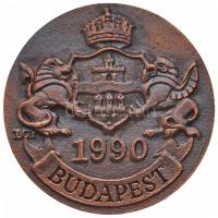 Bognár György (1944-) 1990. "35. Nemzetközi Pénzügyi Torna / Budapest 1990" Br emlékérem t...