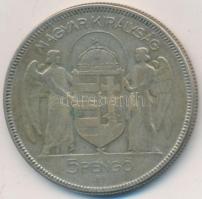1930. 5P Ag "Horthy jobbra" T:3
Adamo P8