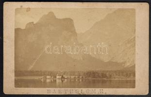 cca 1860 Reichenhall Keményhátú fotó F. Grainer fényképészet társaság 10,5x6,5 cm