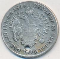1844E 20kr Ag "V. Ferdinánd" T:2-,3 ly.
Huszár 2084