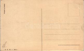 Offizier B.K.W.I. 809-5 / Austrian officer, art postcard s: Rudolf Tropper