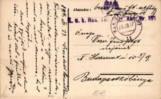 1917 Herzlichen Weihnachtsgrüsse aus dem Hauptquartier / K.u.k. WWI Christmas greeting; art postcard...