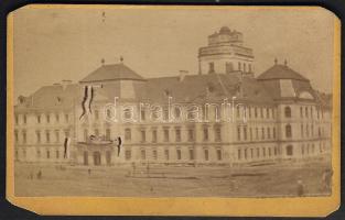 cca 1870 Eger keményhátú fotó Záhor Lipót 10,5x6,5 cm