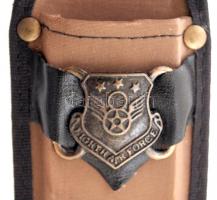 Tramontina Chrome Plated Molybdenum Brazil vadász kés, jelzett, Eighth Air Force feliratos tokban, 2...