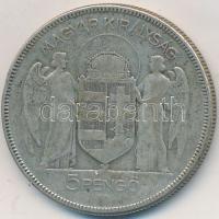 1930. 5P Ag "Horthy jobbra" T:3
Adamo P8